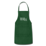 The Few The Proud The Postal W Adjustable Apron - forest green