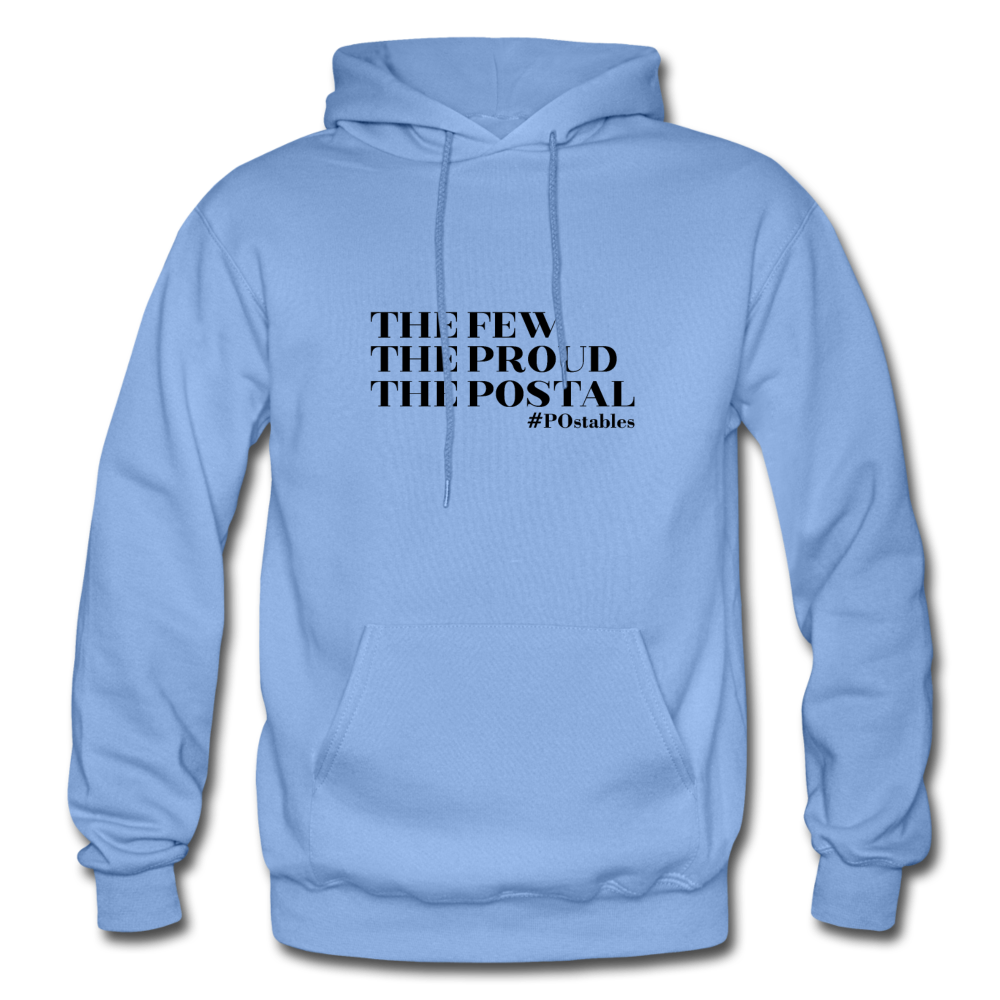 The Few The Proud The Postal B Gildan Heavy Blend Adult Hoodie - carolina blue