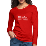 The Few The Proud The Postal W Women's Premium Long Sleeve T-Shirt - red