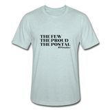 The Few The Proud The Postal B Unisex Heather Prism T-Shirt - heather prism ice blue