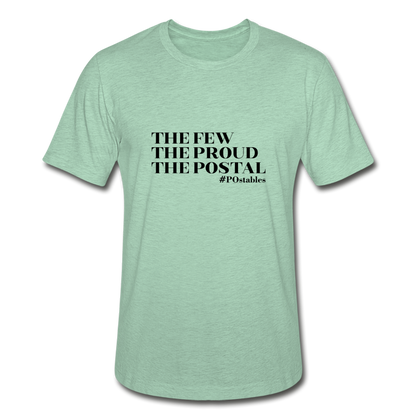 The Few The Proud The Postal B Unisex Heather Prism T-Shirt - heather prism mint