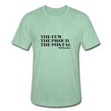 The Few The Proud The Postal B Unisex Heather Prism T-Shirt - heather prism mint