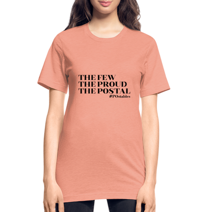 The Few The Proud The Postal B Unisex Heather Prism T-Shirt - heather prism sunset