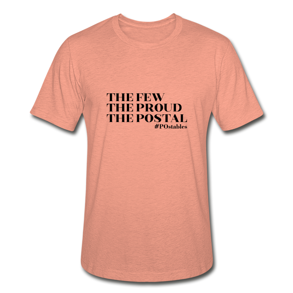 The Few The Proud The Postal B Unisex Heather Prism T-Shirt - heather prism sunset