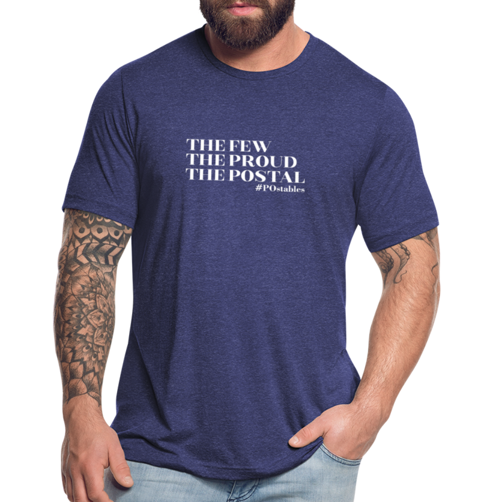 The Few The Proud The Postal W Unisex Tri-Blend T-Shirt - heather indigo