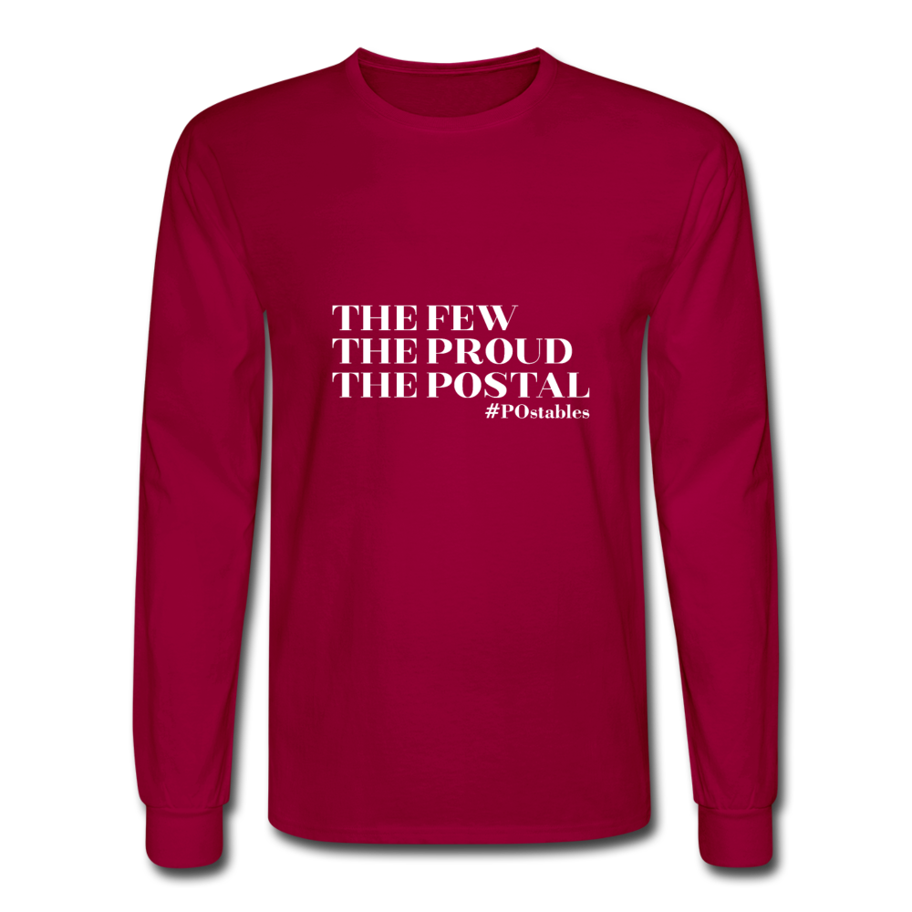 The Few The Proud The Postal W Men's Long Sleeve T-Shirt - dark red