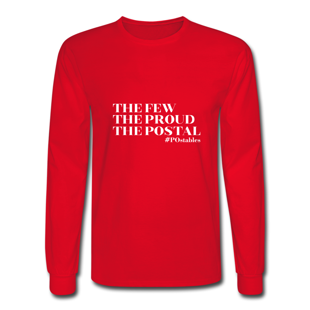 The Few The Proud The Postal W Men's Long Sleeve T-Shirt - red