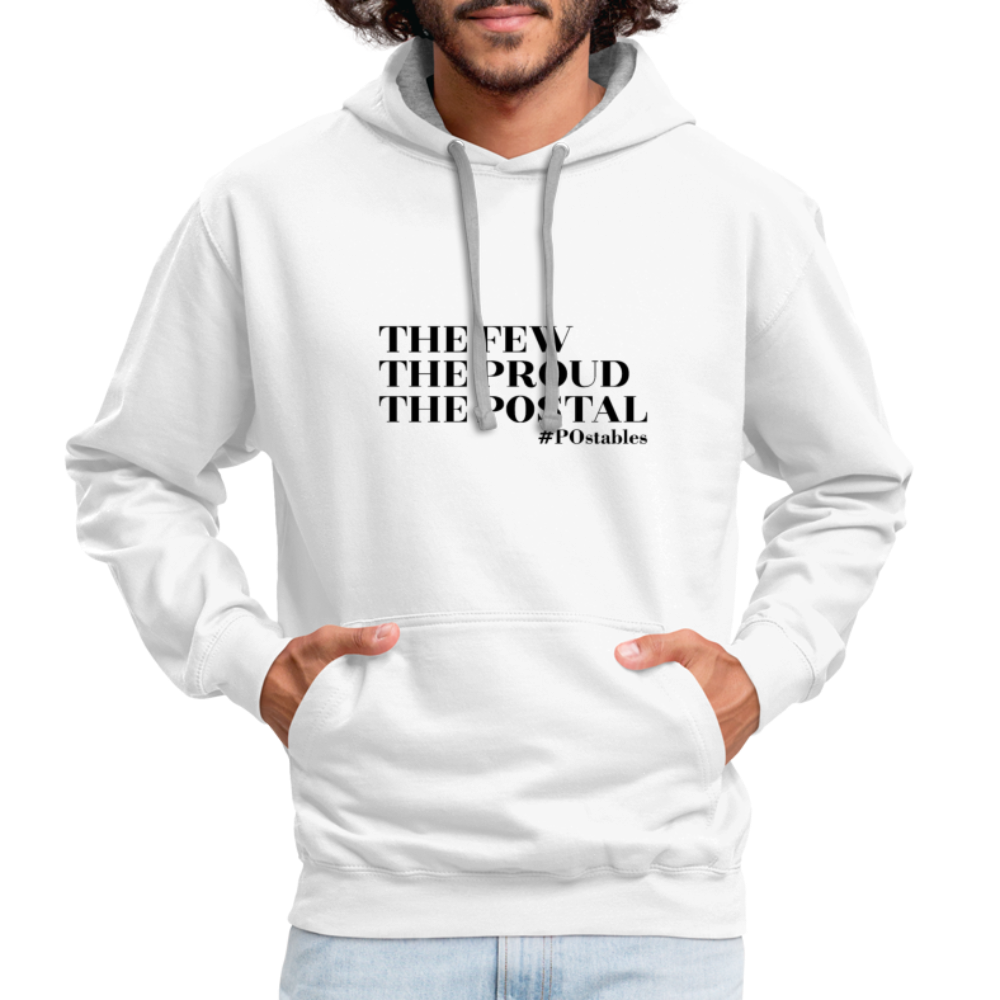 The Few The Proud The Postal B Contrast Hoodie - white/gray