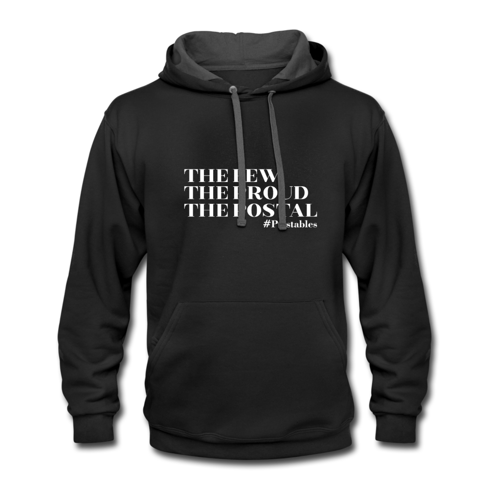 The Few The Proud The Postal W Contrast Hoodie - black/asphalt