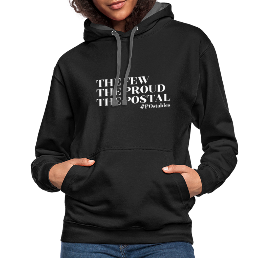 The Few The Proud The Postal W Contrast Hoodie - black/asphalt