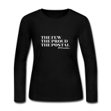 The Few The Proud The Postal W Women's Long Sleeve Jersey T-Shirt - black