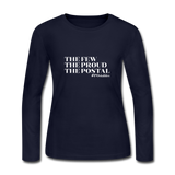 The Few The Proud The Postal W Women's Long Sleeve Jersey T-Shirt - navy