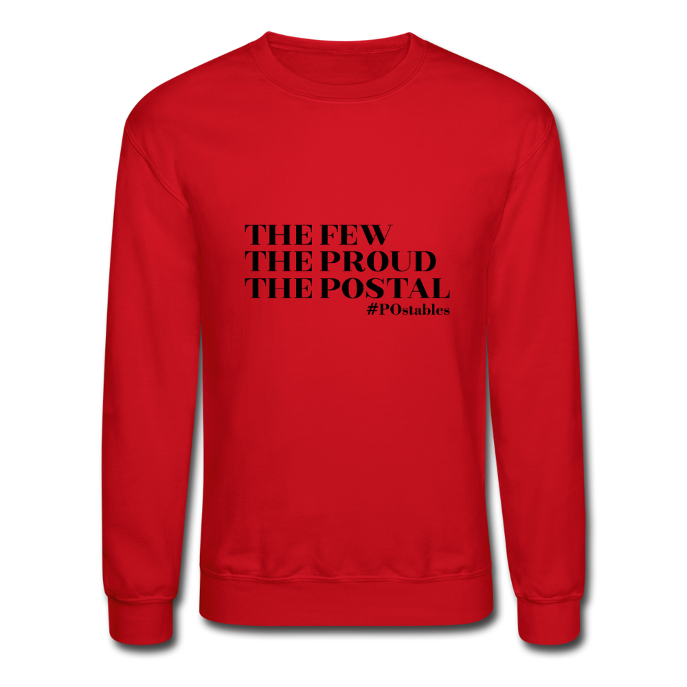 The Few The Proud The Postal B Crewneck Sweatshirt - red
