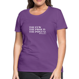 The Few The Proud The Postal W Women’s Premium T-Shirt - purple