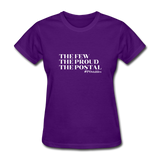 The Few The Proud The Postal W Women's T-Shirt - purple