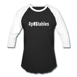#pOStables W Baseball T-Shirt - black/white