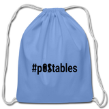 #pOStables B Cotton Drawstring Bag - carolina blue