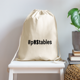 #pOStables B Cotton Drawstring Bag - natural