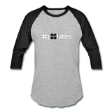 #pOStables WB Baseball T-Shirt - heather gray/black