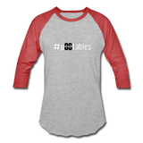 #pOStables WB Baseball T-Shirt - heather gray/red