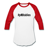 #pOStables B Baseball T-Shirt - white/red