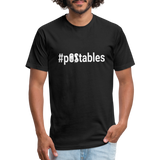 #pOStables W Fitted Cotton/Poly T-Shirt by Next Level - black
