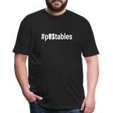 #pOStables W Fitted Cotton/Poly T-Shirt by Next Level - black
