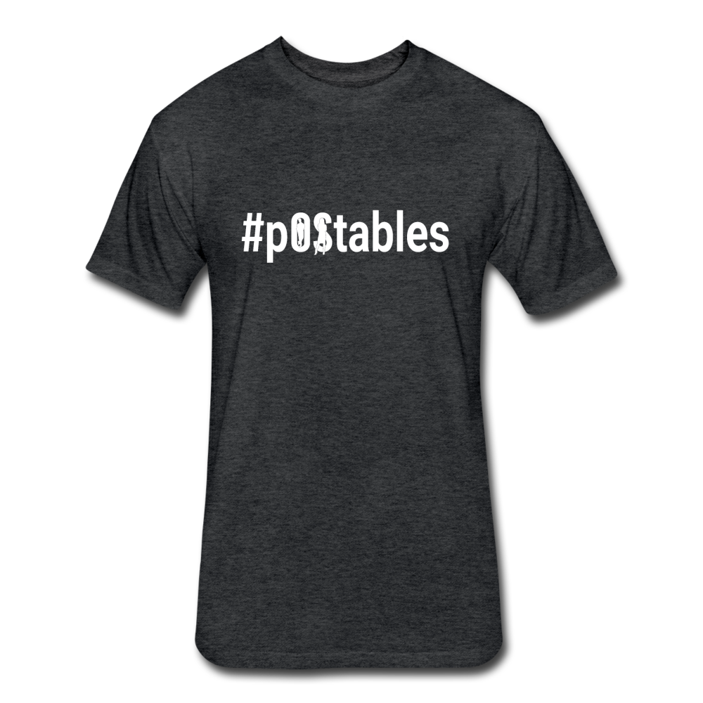#pOStables W Fitted Cotton/Poly T-Shirt by Next Level - heather black