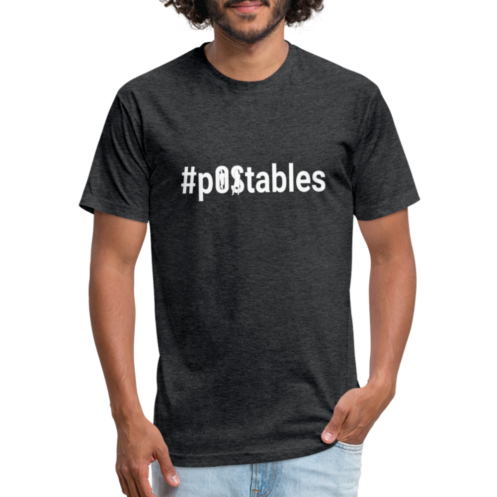 #pOStables W Fitted Cotton/Poly T-Shirt by Next Level - heather black