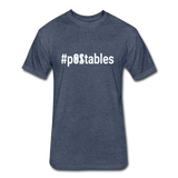 #pOStables W Fitted Cotton/Poly T-Shirt by Next Level - heather navy