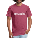 #pOStables W Fitted Cotton/Poly T-Shirt by Next Level - heather burgundy