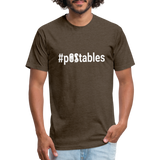 #pOStables W Fitted Cotton/Poly T-Shirt by Next Level - heather espresso