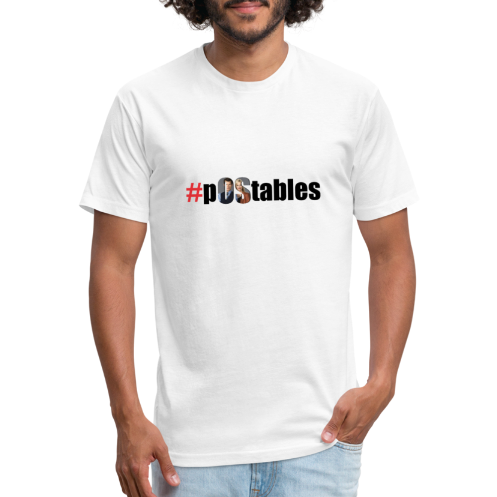#pOStables Fitted Cotton/Poly T-Shirt by Next Level - white