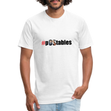 #pOStables Fitted Cotton/Poly T-Shirt by Next Level - white
