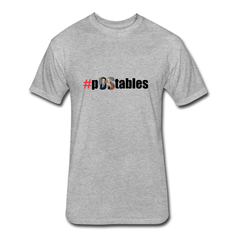 #pOStables Fitted Cotton/Poly T-Shirt by Next Level - heather gray