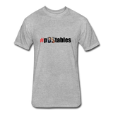 #pOStables Fitted Cotton/Poly T-Shirt by Next Level - heather gray