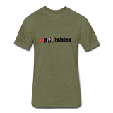 #pOStables Fitted Cotton/Poly T-Shirt by Next Level - heather military green