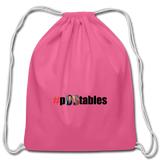 #pOStables Cotton Drawstring Bag - pink