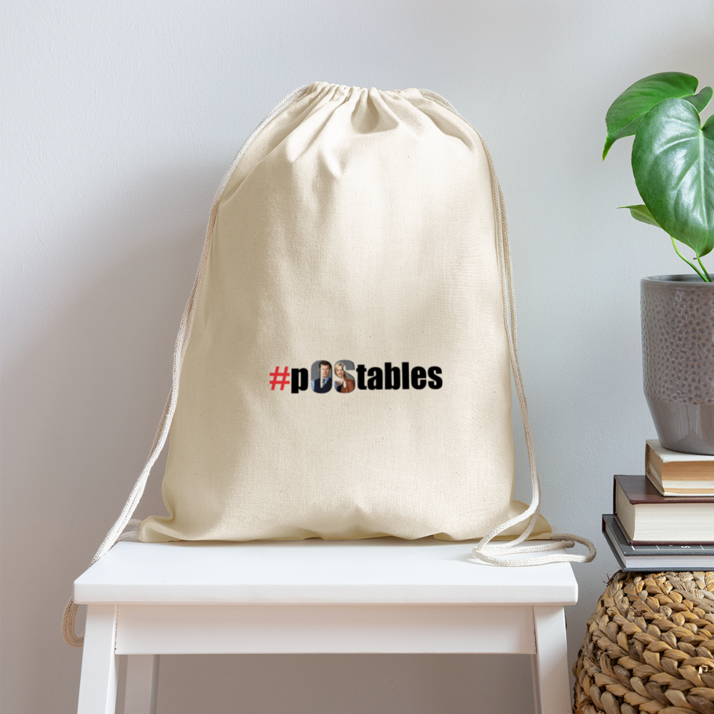 #pOStables Cotton Drawstring Bag - natural