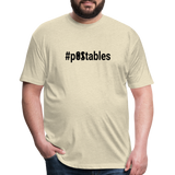 #pOStables B Fitted Cotton/Poly T-Shirt by Next Level - heather cream
