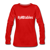 #pOStables W Women's Premium Long Sleeve T-Shirt - red