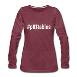 #pOStables W Women's Premium Long Sleeve T-Shirt - heather burgundy