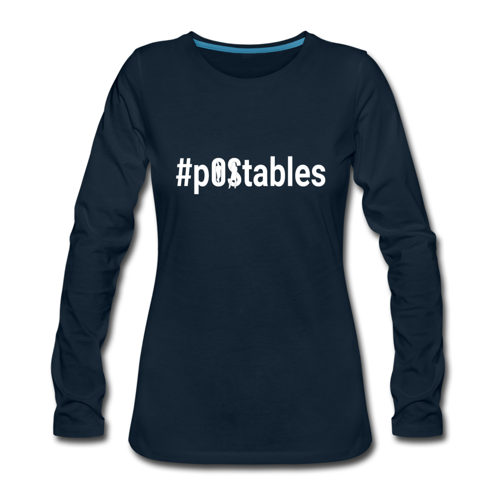 #pOStables W Women's Premium Long Sleeve T-Shirt - deep navy