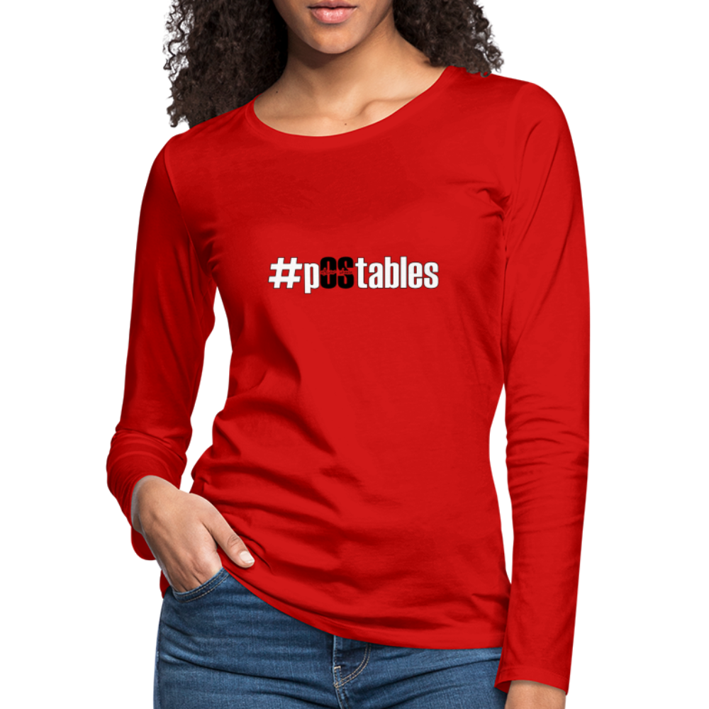 #pOStables WB Women's Premium Long Sleeve T-Shirt - red