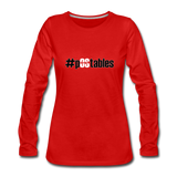 #pOStables BW Women's Premium Long Sleeve T-Shirt - red