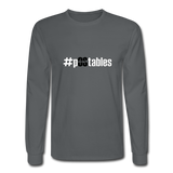 #pOStables WB Men's Long Sleeve T-Shirt - charcoal