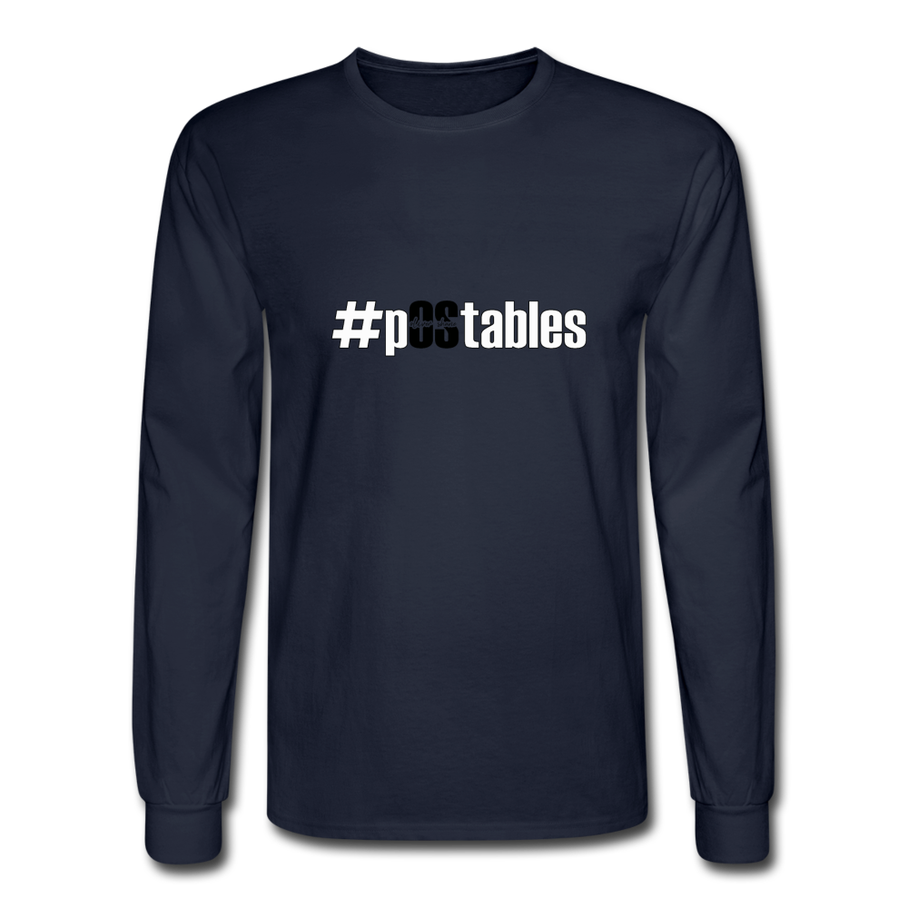 #pOStables WB Men's Long Sleeve T-Shirt - navy
