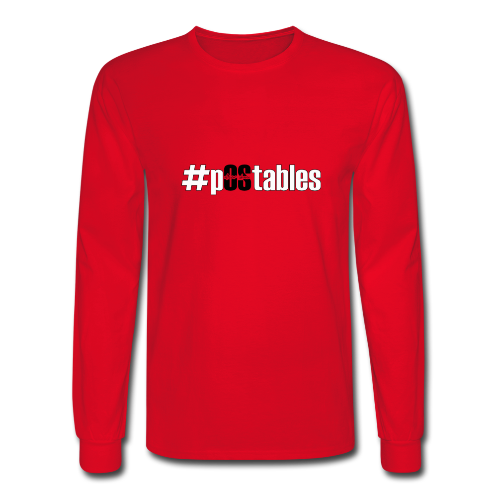 #pOStables WB Men's Long Sleeve T-Shirt - red