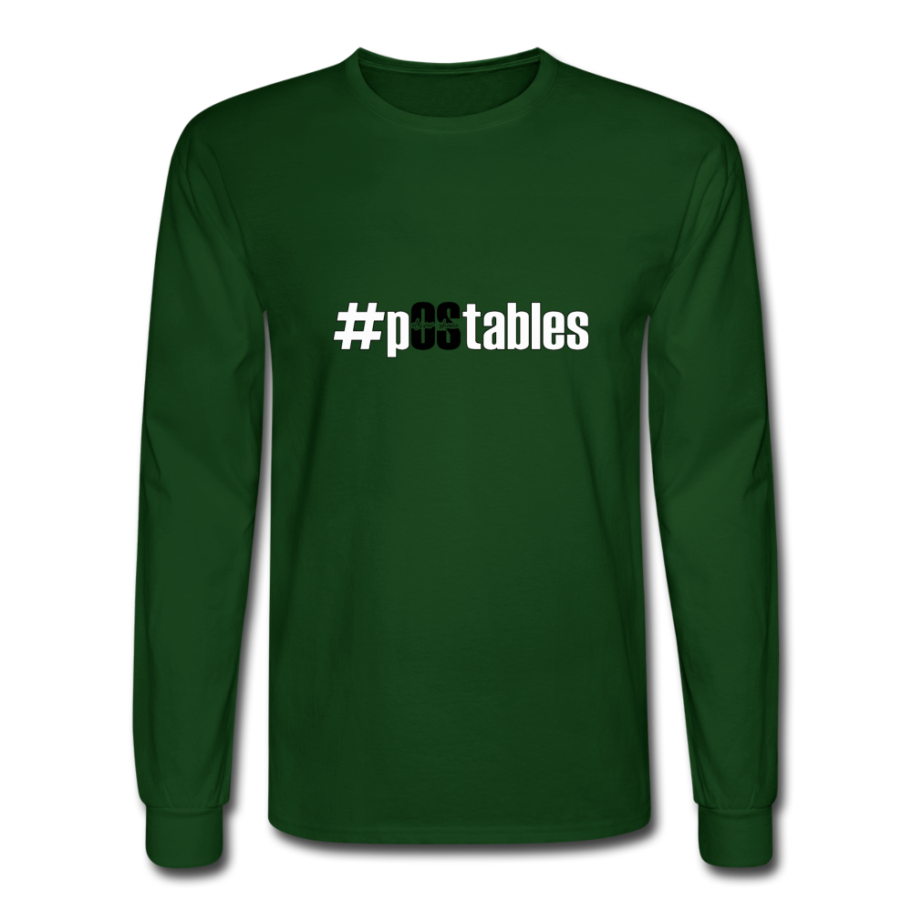 #pOStables WB Men's Long Sleeve T-Shirt - forest green
