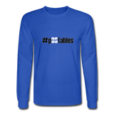 #pOStables BW Men's Long Sleeve T-Shirt - royal blue